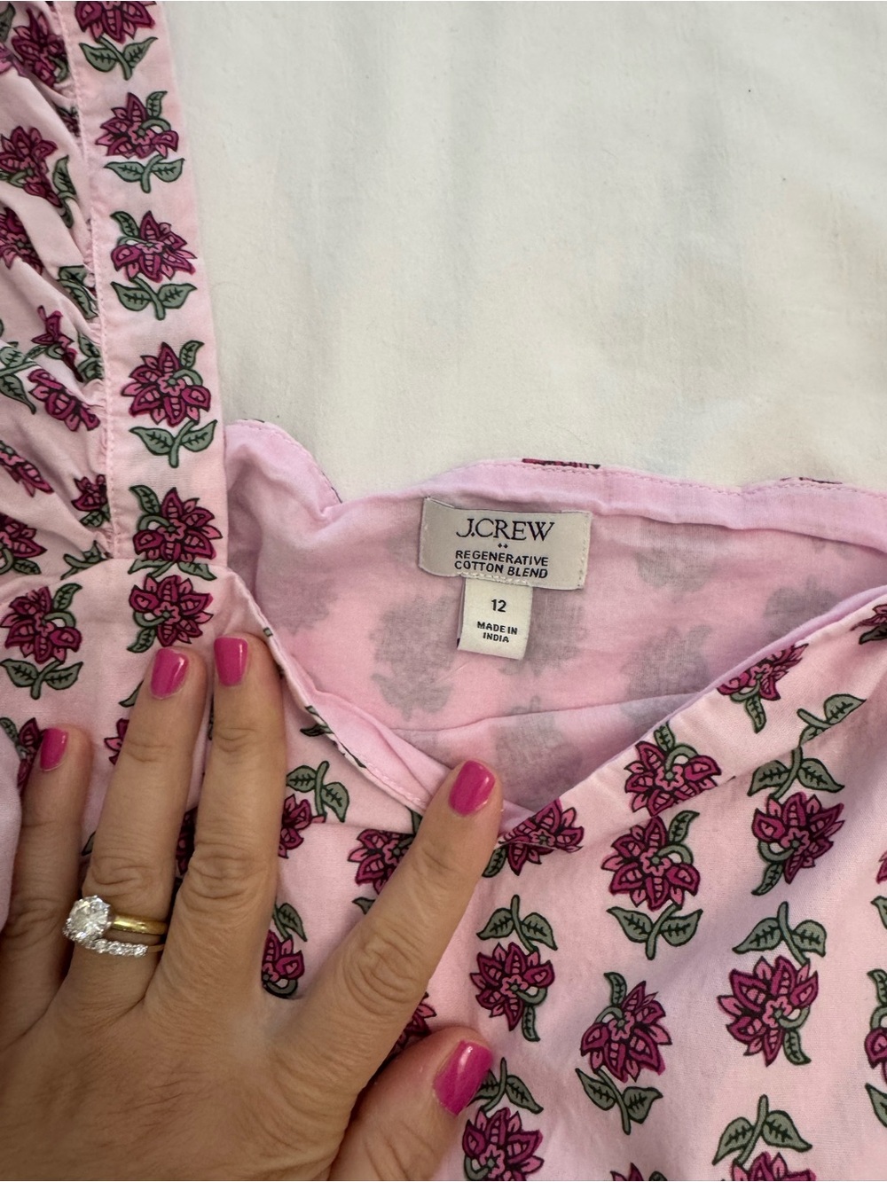 J. Crew Pink Floral Ruffle-Shoulder Sundress - Picture 3 of 3